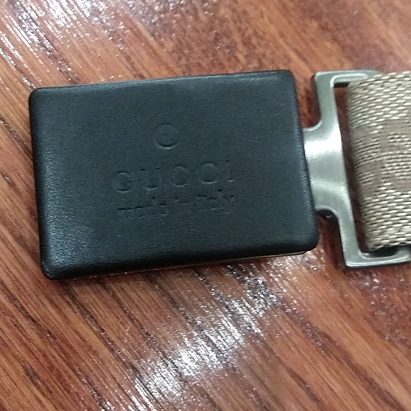 Gucci tan logo belt/ interlock buckle - Picture 5 of 7